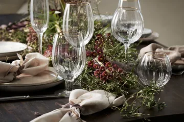 Claudine drikkeglass 49 cl - Clear-light gold - Lene Bjerre