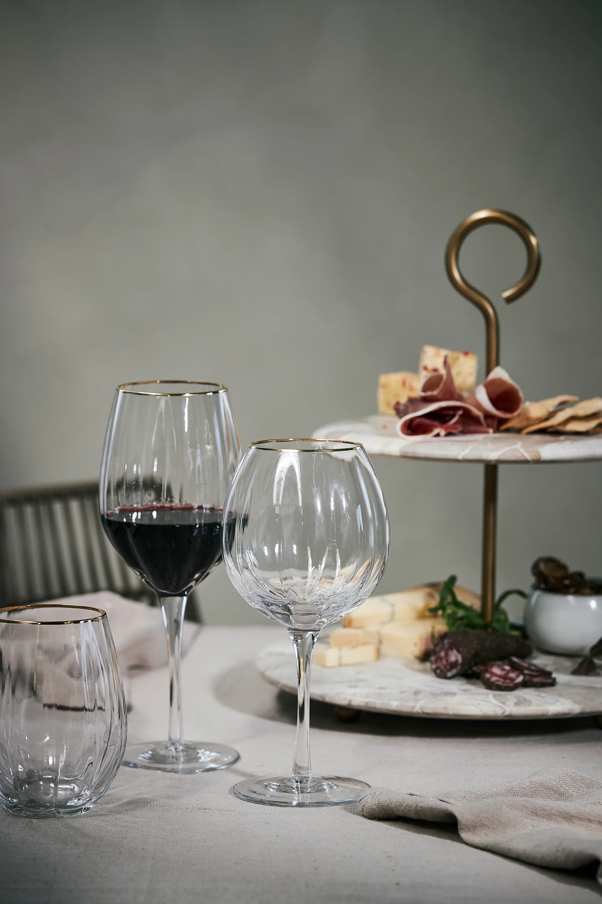 Claudine ginglass 60,5 cl, Clear-light gold Lene Bjerre