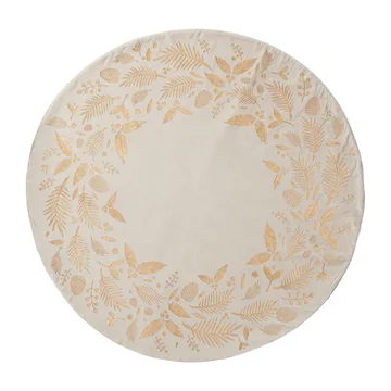 Cristie julgransmatta Ø110 cm - linen-light gold - Lene Bjerre