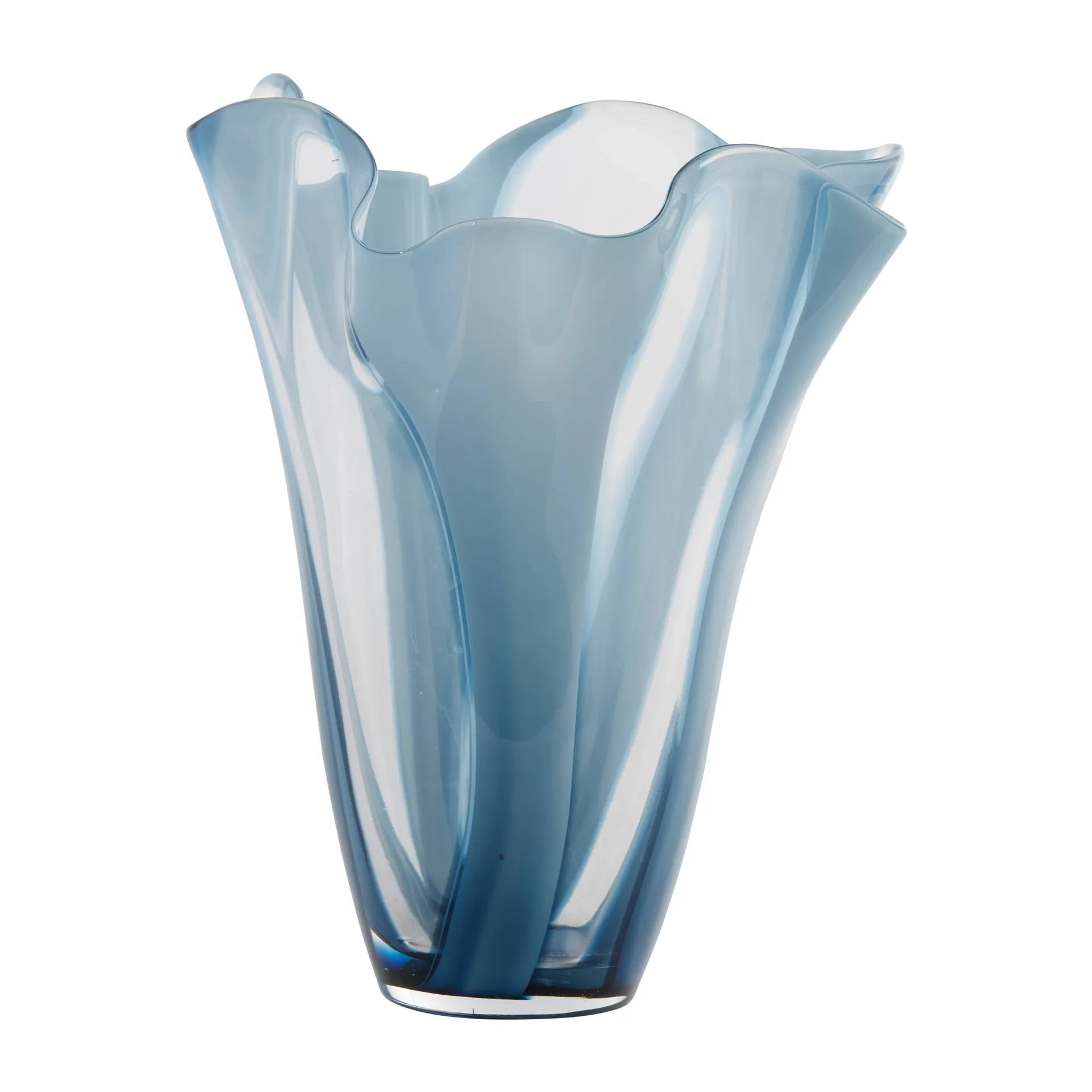 Domia vase Ø20 cm, Blue-clear Lene Bjerre