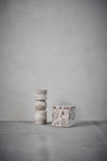 Ellia oppbevaringsboks marmor 12 x 12 cm - Lin - Lene Bjerre