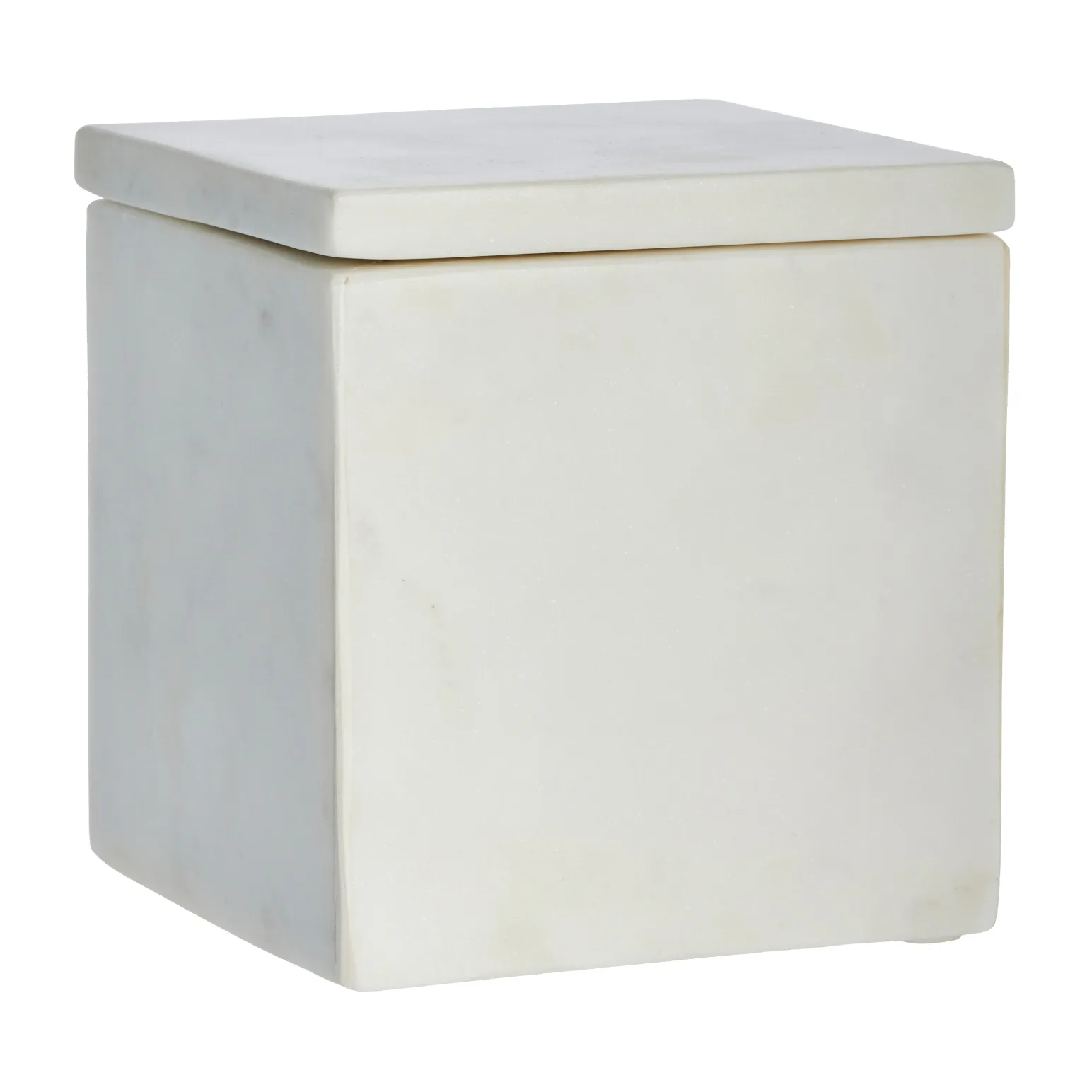 Ellia oppbevaringsboks marmor 12 x 12 cm, White  Lene Bjerre
