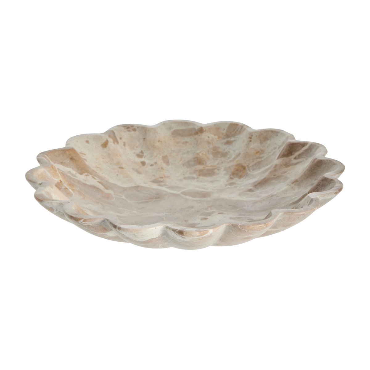 Lene Bjerre Ellia serveringsskål 29 cm Lin | Skandinavisk Design | Serveringsskåler | Beige