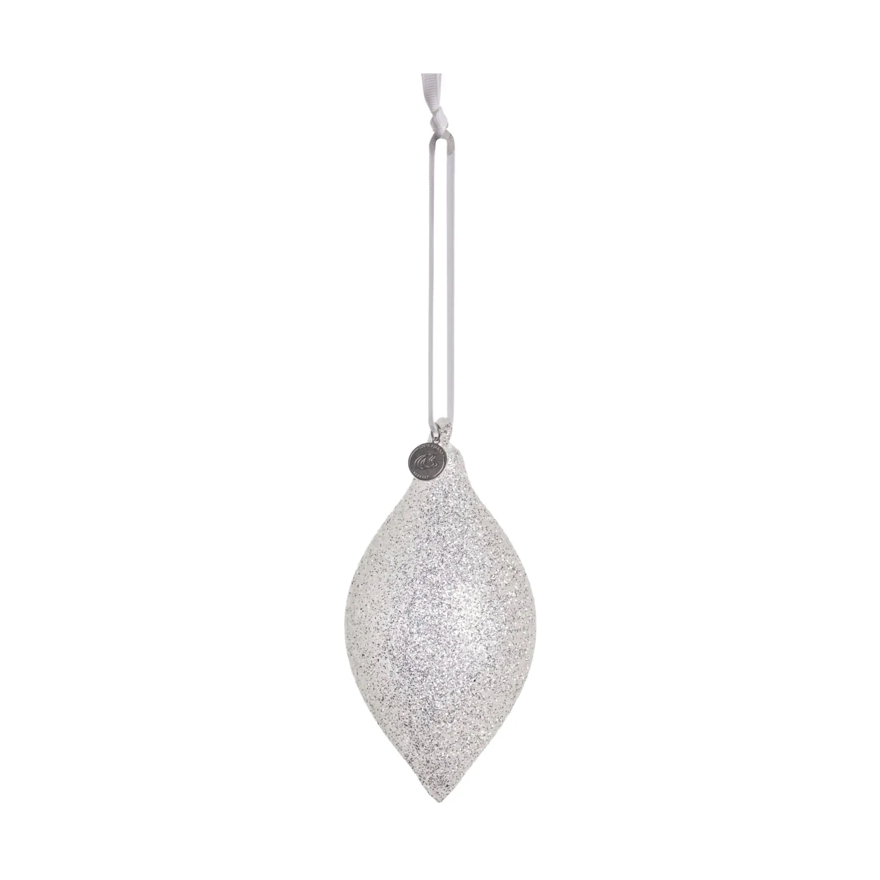 Glitteria dekorasjon juleanheng 17 cm, Sølv Lene Bjerre