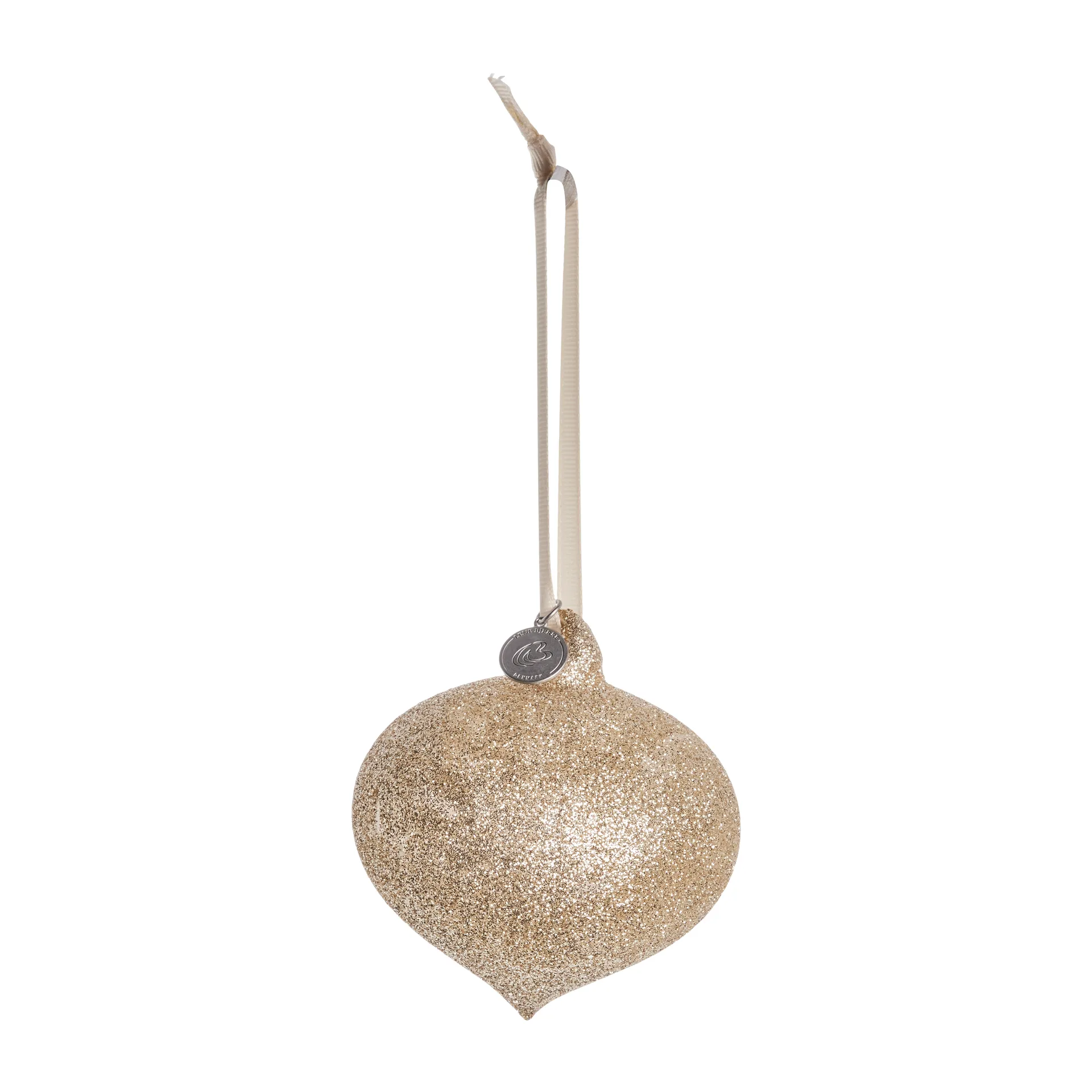 Glitteria julhänge Ø10 cm, light gold Lene Bjerre