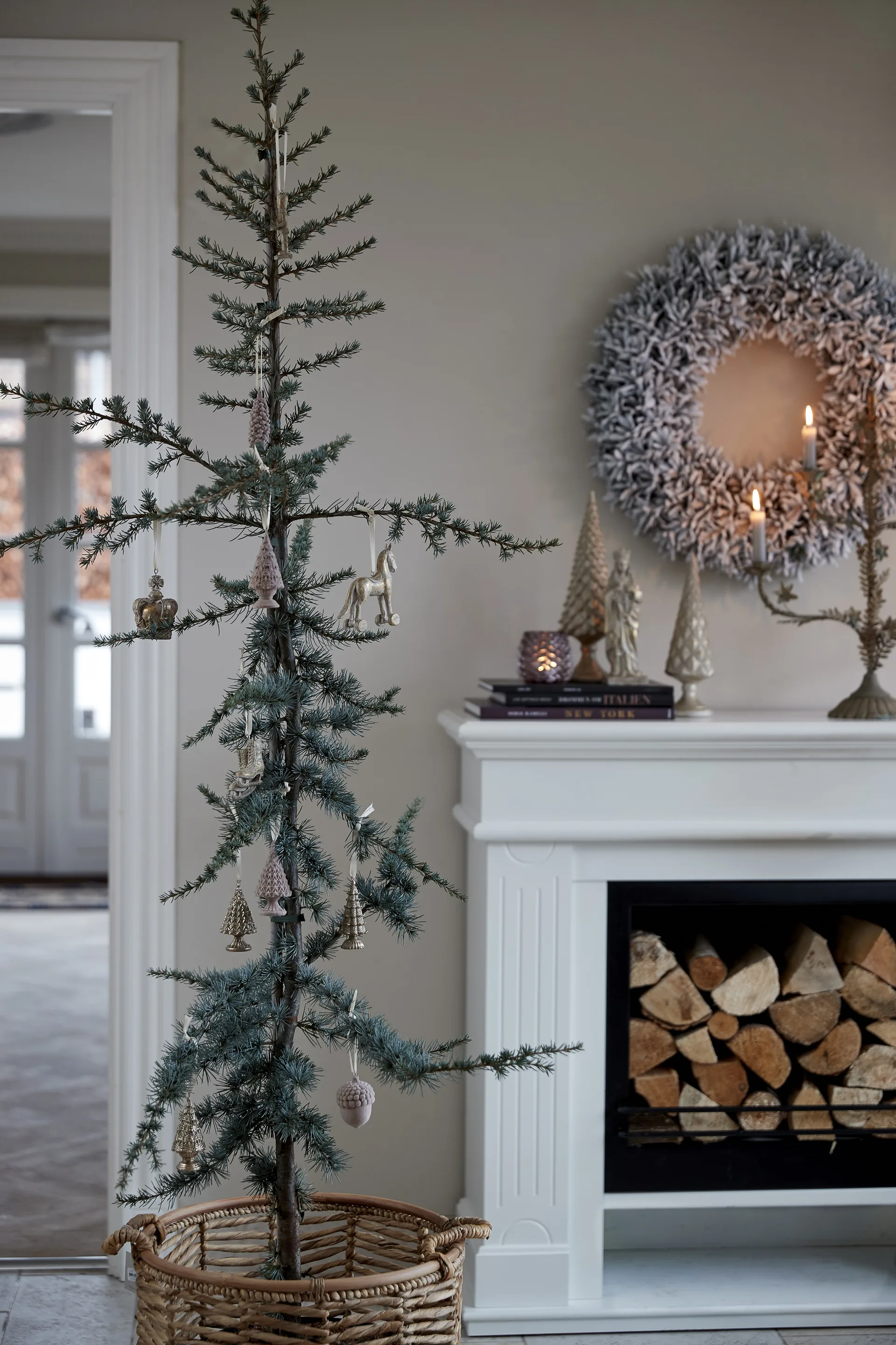 <i>S</i>erafina juletrepynt hest 11 cm, Antikkgull Lene Bjerre