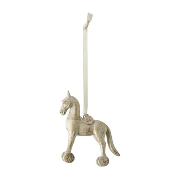 <i>S</i>erafina juletrepynt hest 11 cm - Antikkgull - Lene Bjerre
