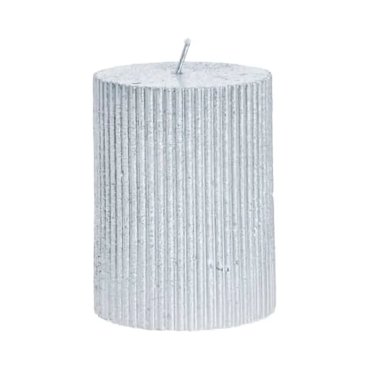 Lissa lys Ø7x10 cm, Sølv Lene Bjerre