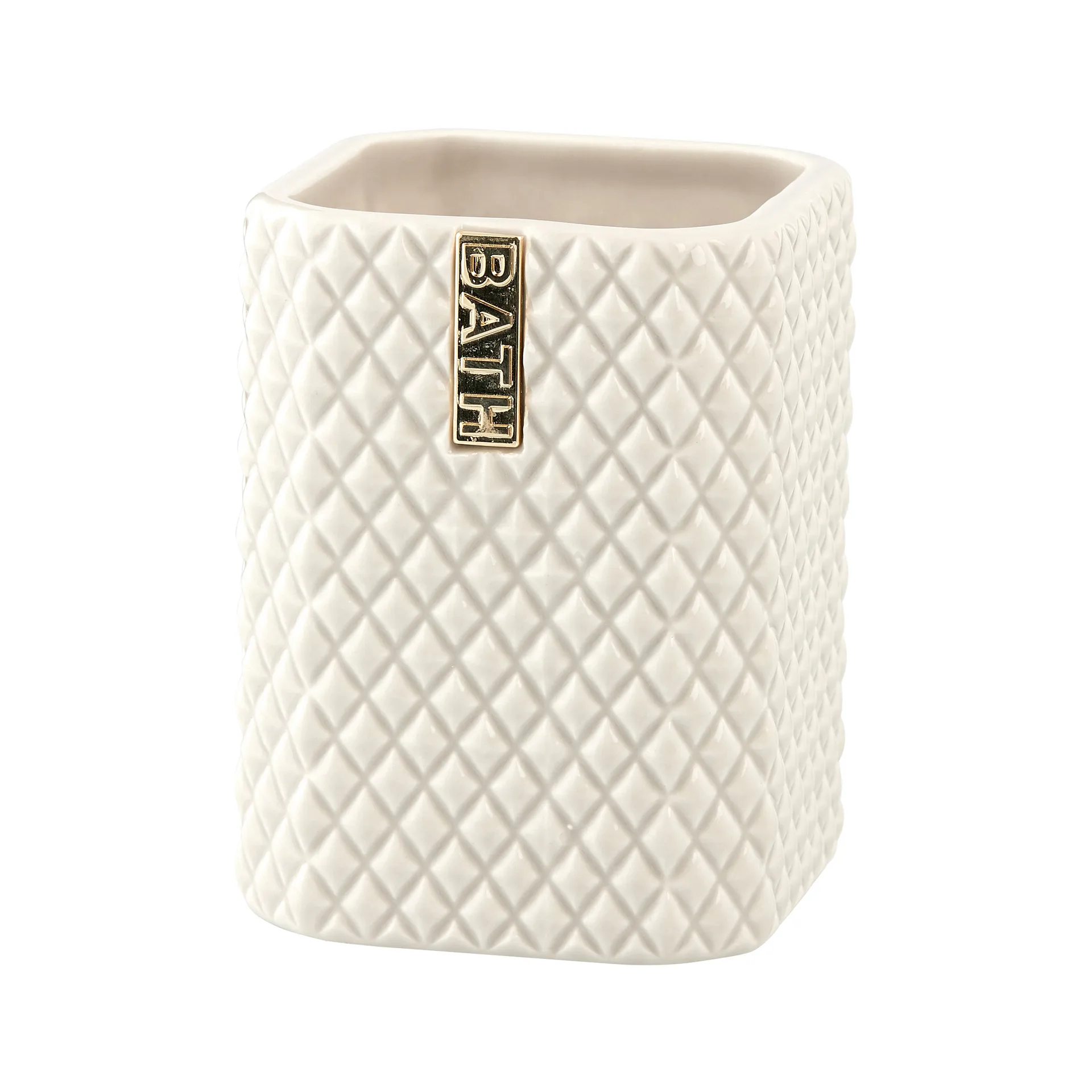 Marion tannbørstekopp 10,5 cm, Camel-light gold Lene Bjerre