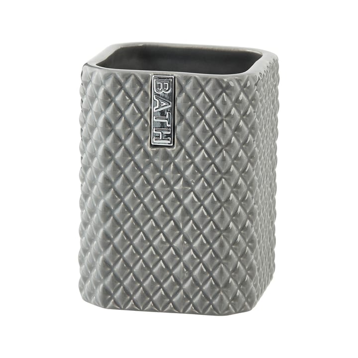 Marion tannbørstekopp 10,5 cm - Monument grey-silver - Lene Bjerre