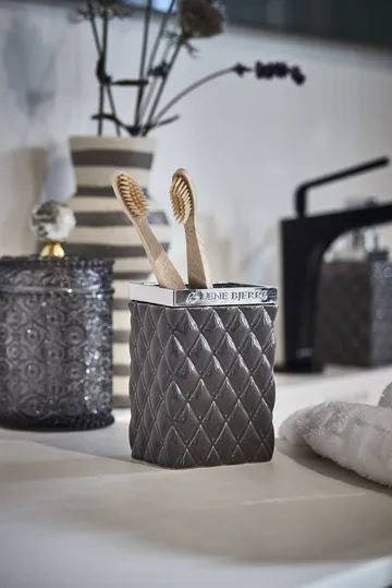 Miyelle oppbevaringsboks med lokk Ø 10 cm - Grey - Lene Bjerre