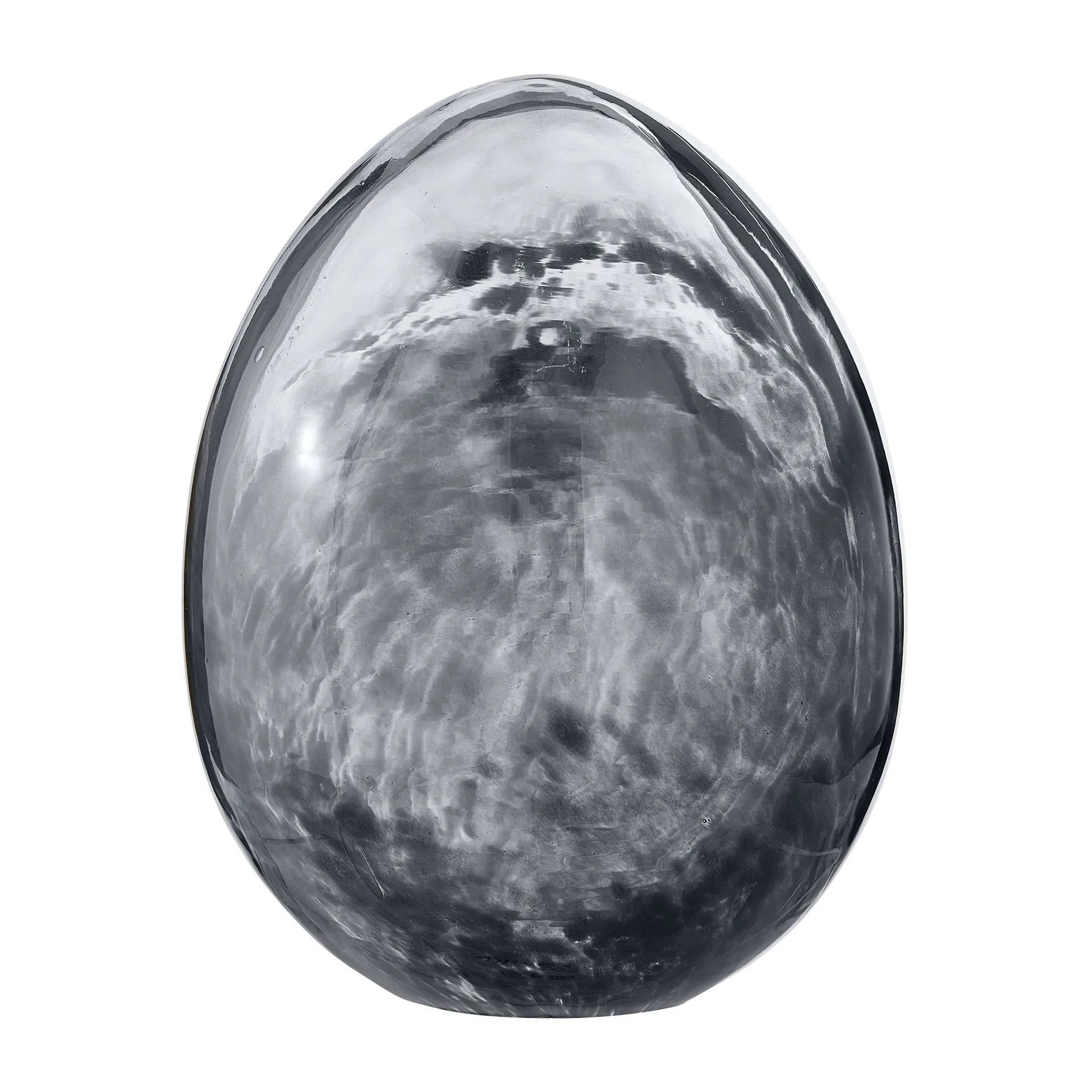 Murina dekorasjonsegg 15 cm, Clear-black Lene Bjerre