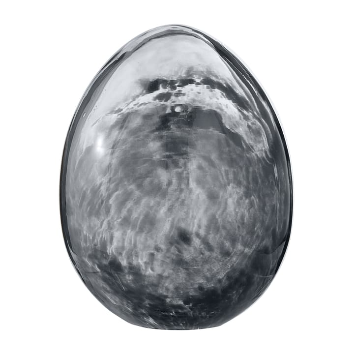 Murina dekorasjonsegg 15 cm - Clear-black - Lene Bjerre