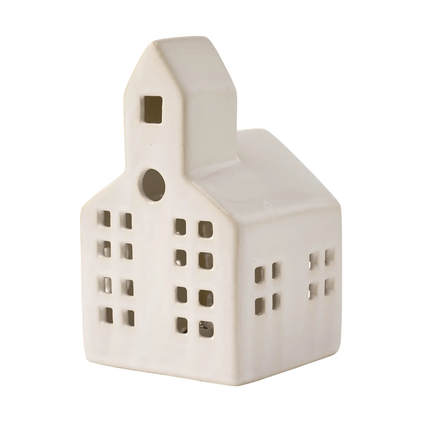 Mythel lyslykt, Hvit, 8,7x8,5x14,2 cm Lene Bjerre