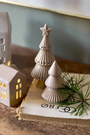 Mythel tree dekorasjonsdetalj - Beige, Ø6,5xH9,8 cm - Lene Bjerre