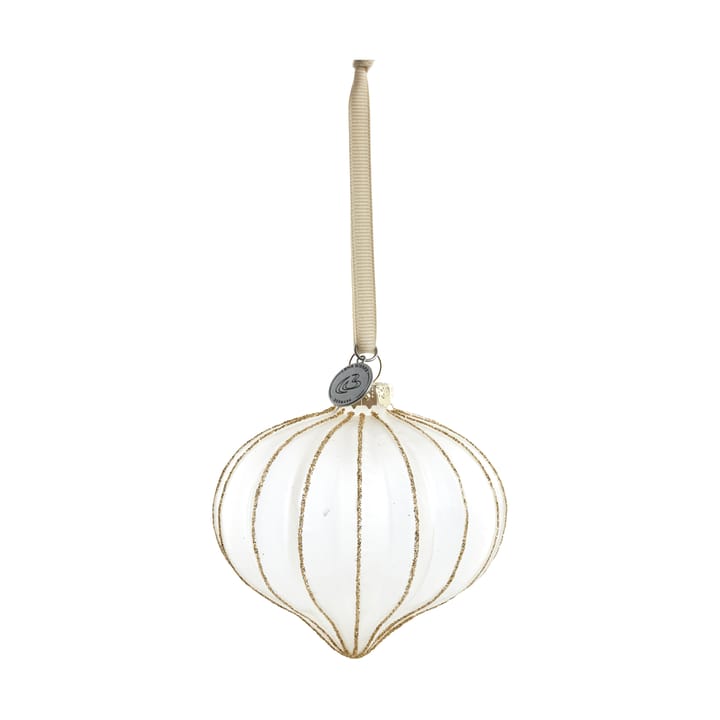Navina juletrekule 8 cm - White-Light gold - Lene Bjerre