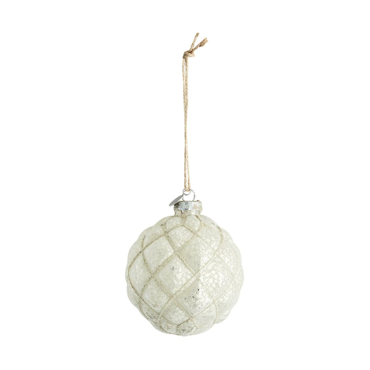 Lene Bjerre Norille julekule Ø11 cm Offwhite, nett