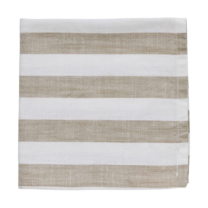 Olivia bomullsserviett 40x40 cm - Off White-Linen - Lene Bjerre