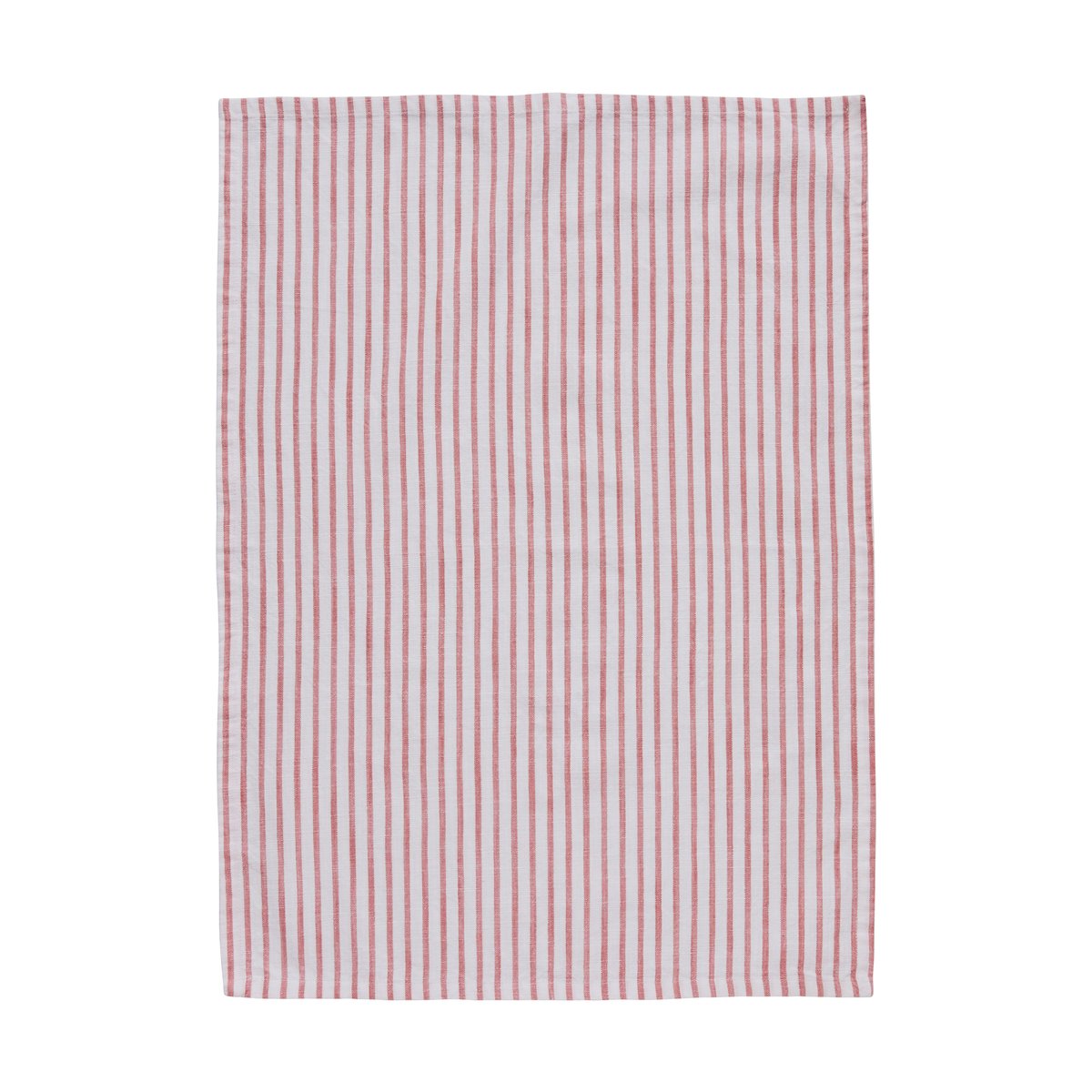 Lene Bjerre - Olivia kjøkkenhåndkle 70x50 cm hvit/mørk korall