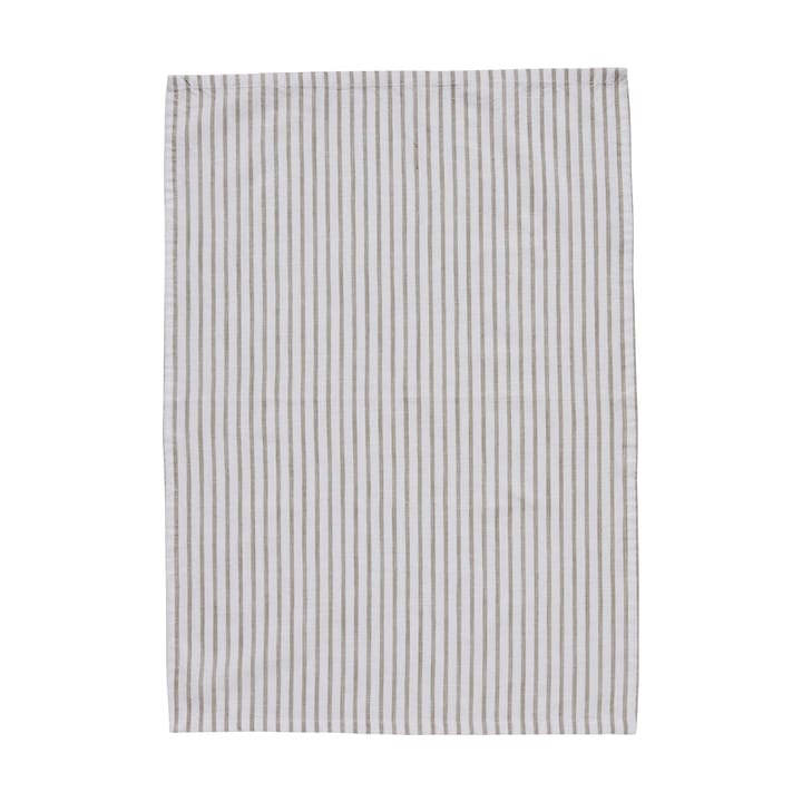 Olivia kjøkkenhåndkle, smale striper 50x70 cm - Off White-Linen - Lene Bjerre
