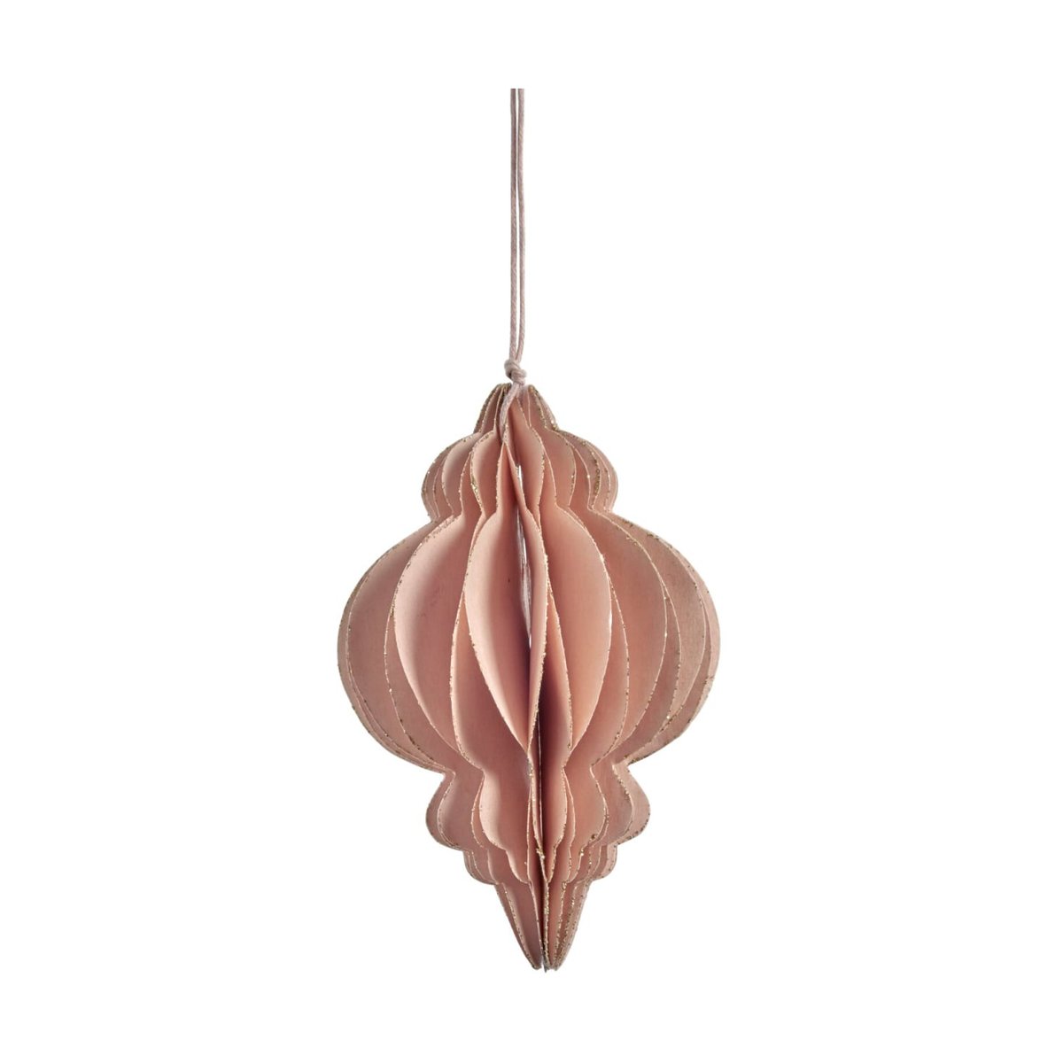 Lene Bjerre Pappia juleanheng 12 cm Rose, avlang