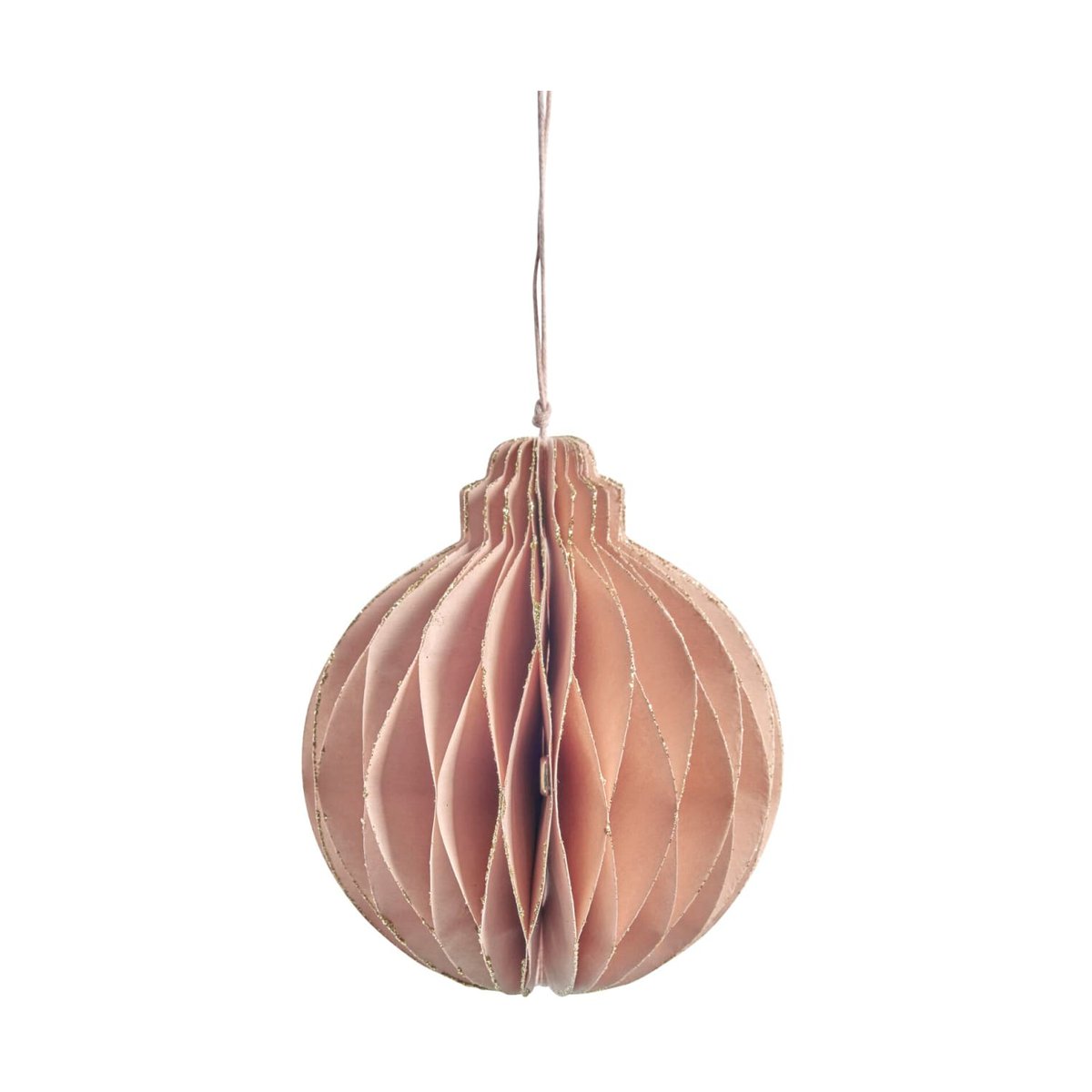 Lene Bjerre Pappia juleanheng 12 cm Rose, rund