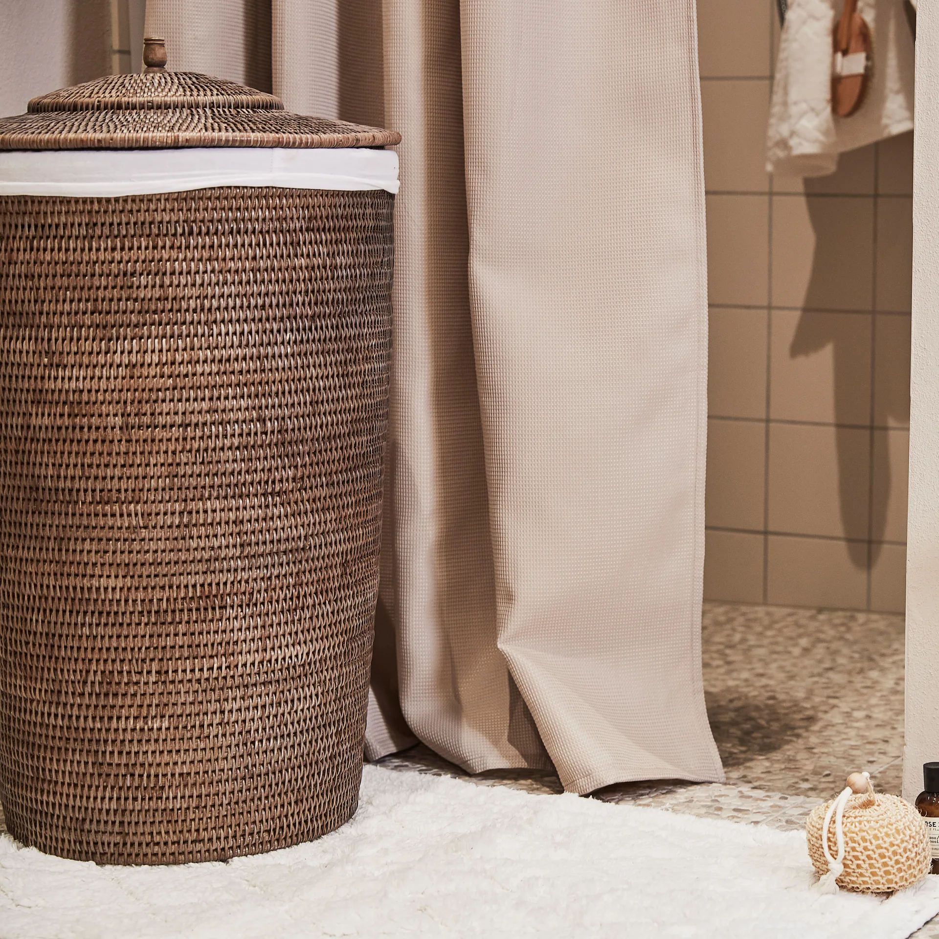 Portia baderomsmatte 60x90 cm, Hvit Lene Bjerre