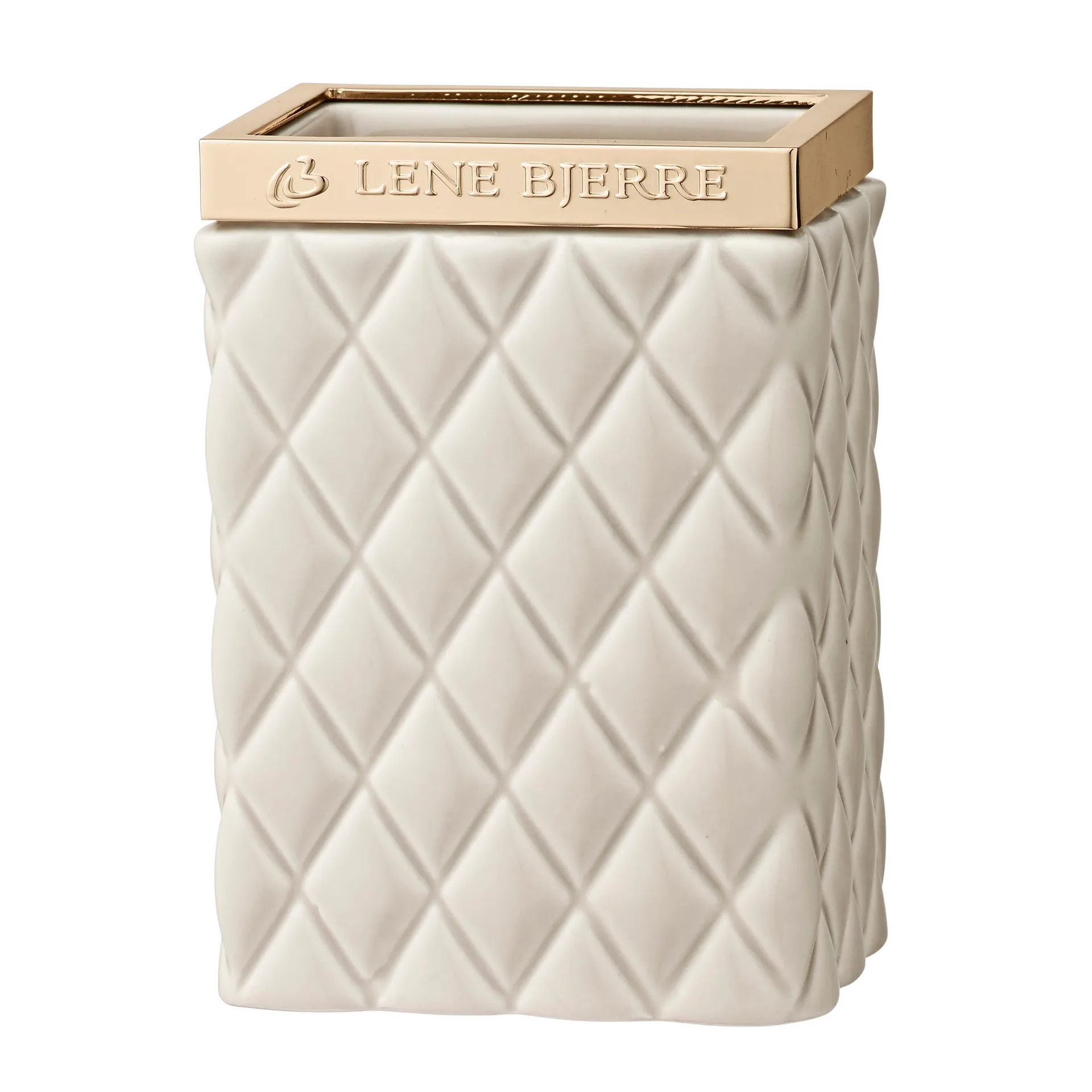 Portia tannbørste kopp, kamel-gull Lene Bjerre