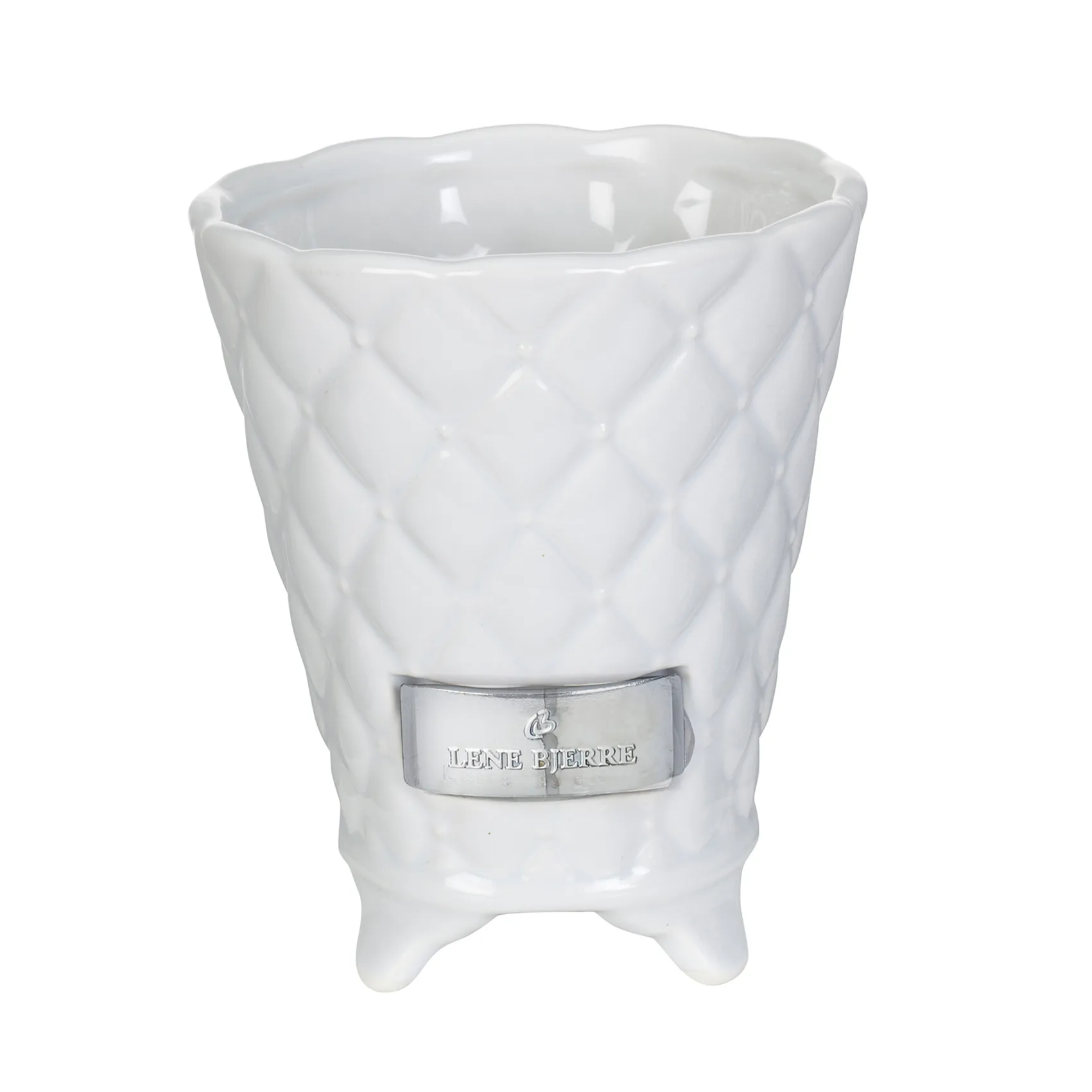 Precious krukke Ø10 cm, Hvit Lene Bjerre