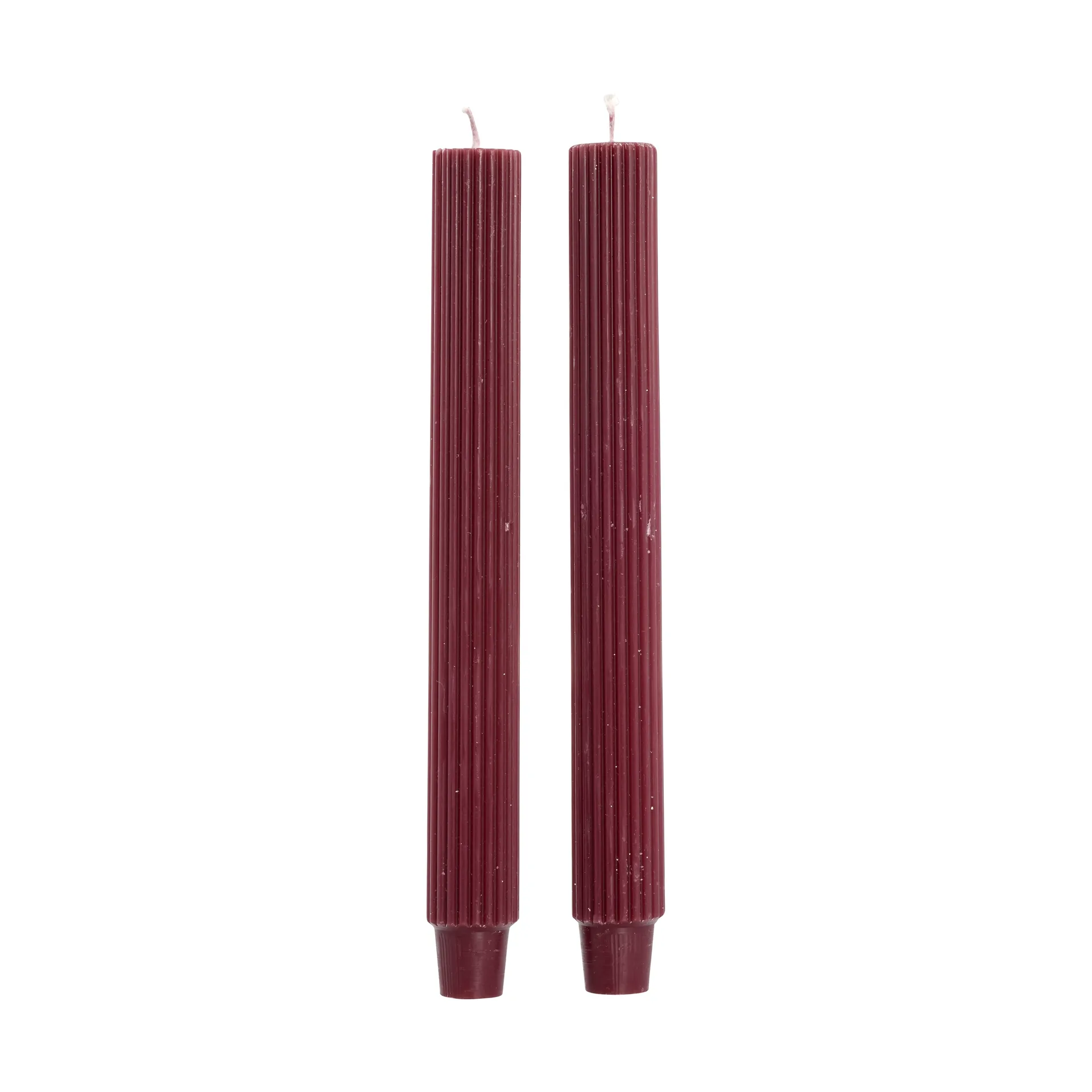 Ribbat ljus 25 cm 2-pack, Pomegranate Lene Bjerre