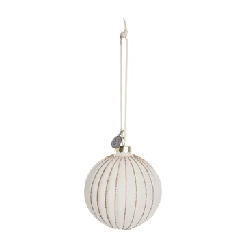 Sella julekule Ø8 cm - Off white - Lene Bjerre