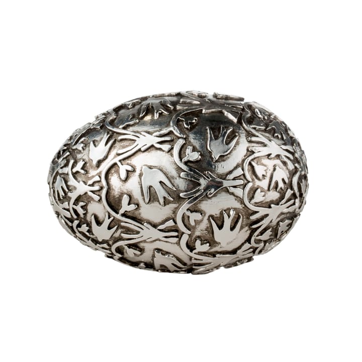 Semina dekorasjonsegg 6 cm - Antique sølv - Lene Bjerre
