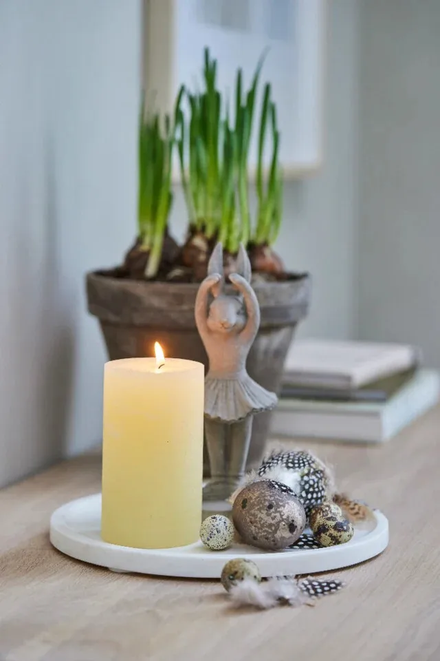 Semina figurin poserende hare 21 cm, Grey Lene Bjerre