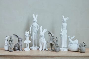 Semina figurin poserende hare 21 cm - White - Lene Bjerre