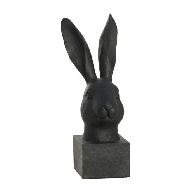 Semina påskehare byste 26 cm - Black - Lene Bjerre