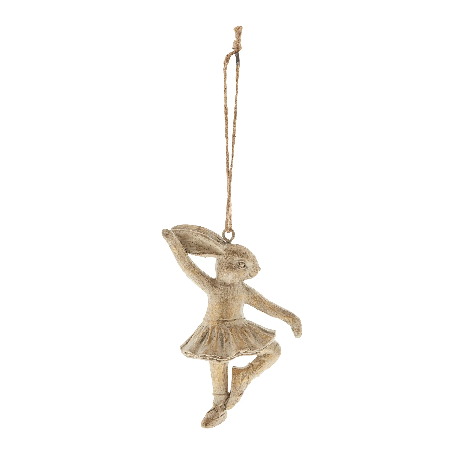 Semina påskepynt dansende hare, Light gold Lene Bjerre