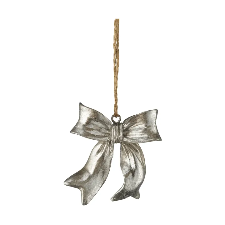 Serafina bow anheng - Sølvfarget, 6x2,5x6,7 cm - Lene Bjerre