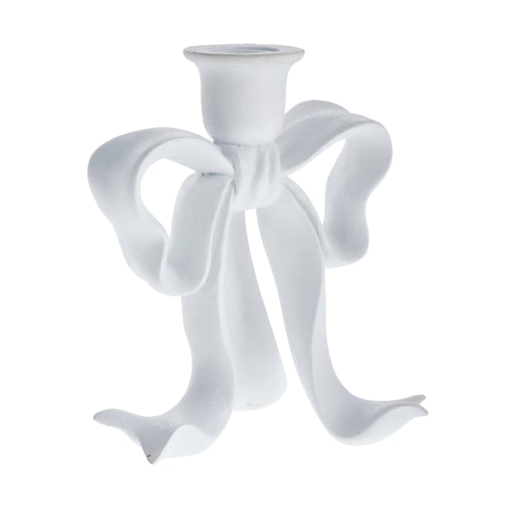 Serafina bow lysestake 19,7 cm - Hvit - Lene Bjerre