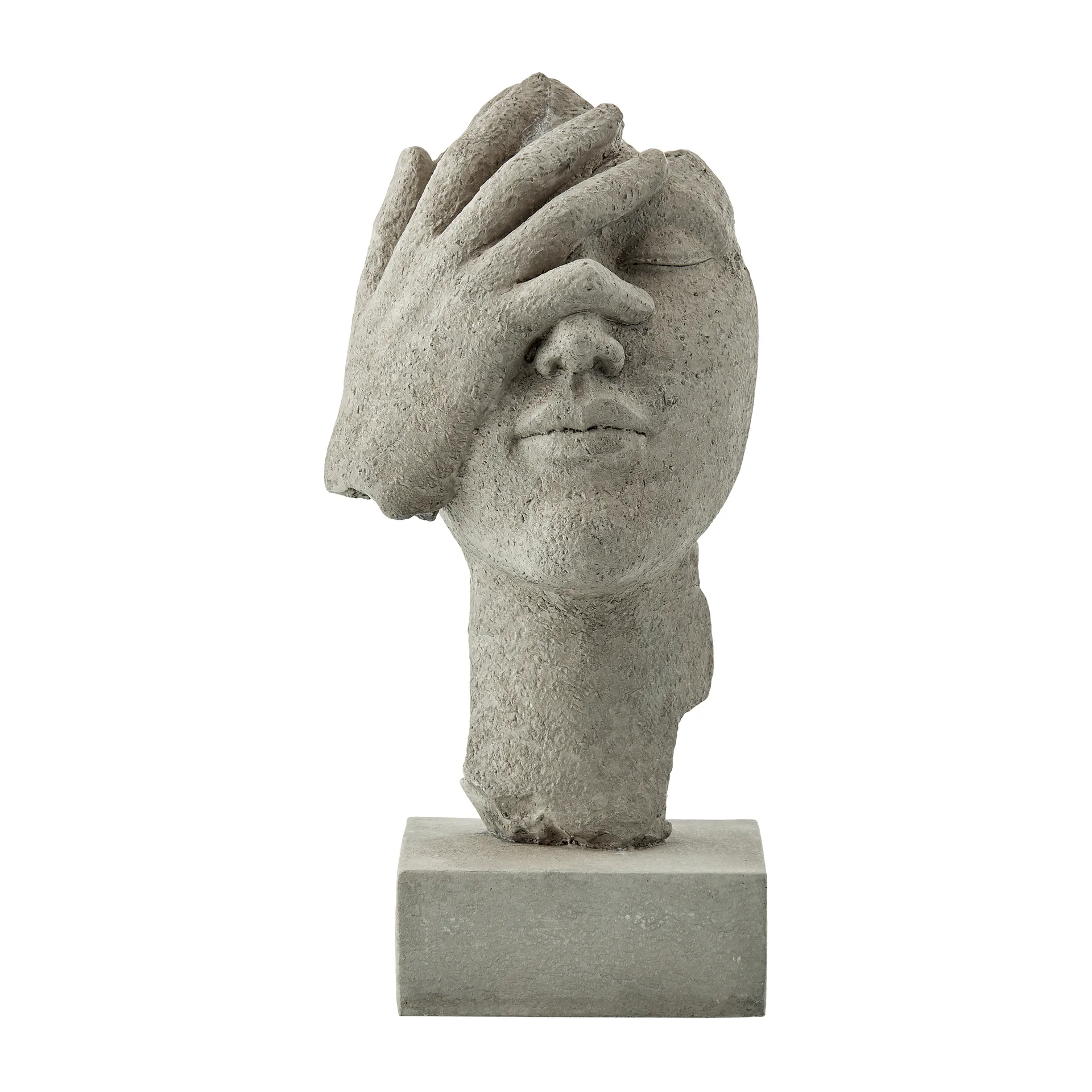 Serafina dekorasjon hånd foran ansikt H 27,5 cm, Grey Lene Bjerre