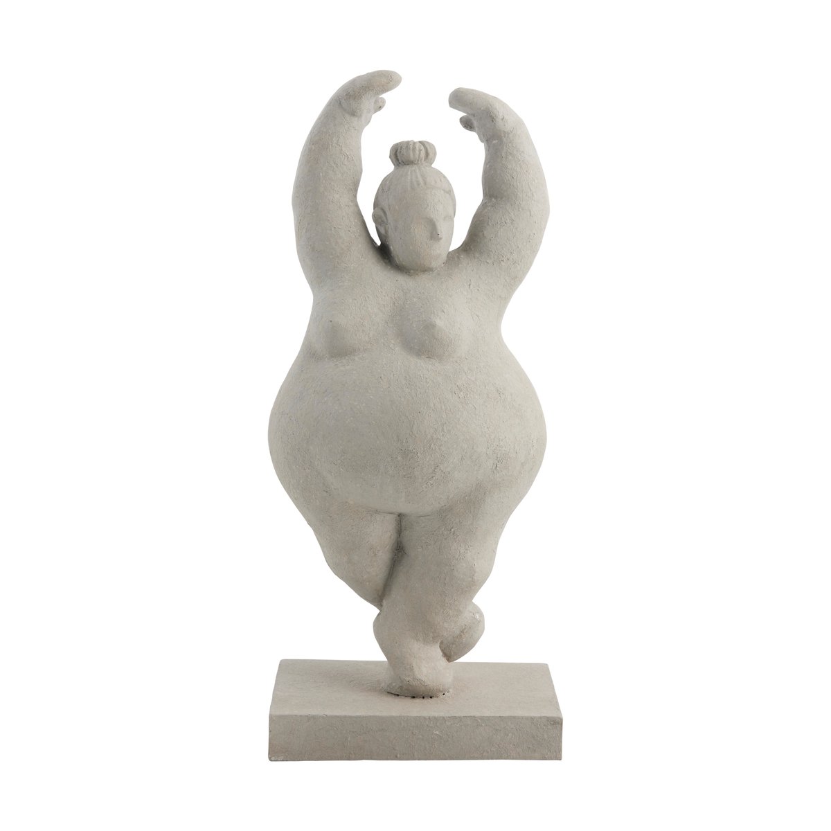 Lene Bjerre Serafina dekorasjon, Kvinne i piruett 28 cm Grey