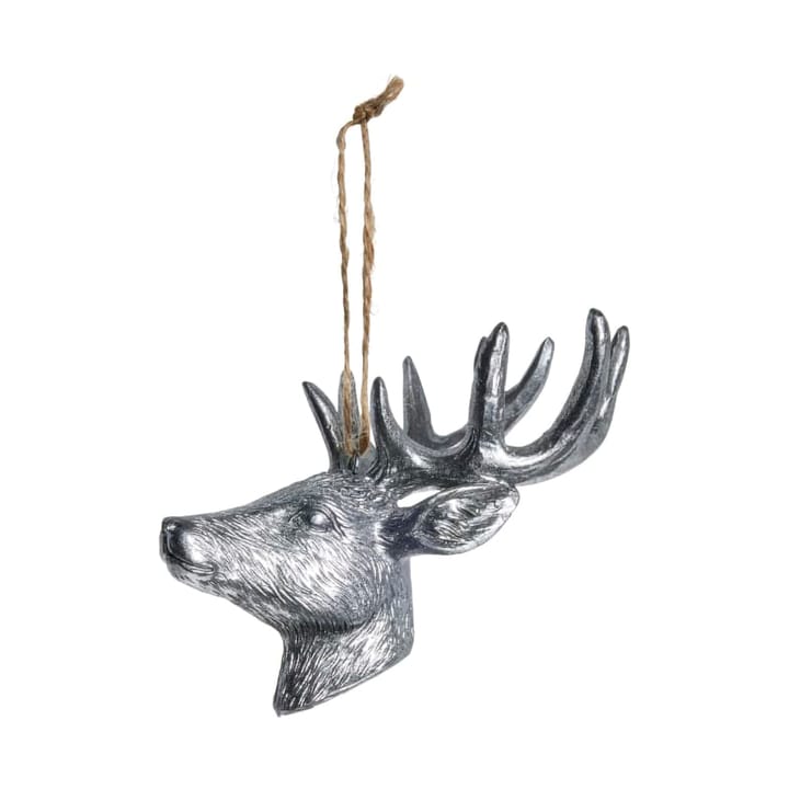 Serafina hjort dekorasjonsheng 12,5 cm - Antiksølv - Lene Bjerre