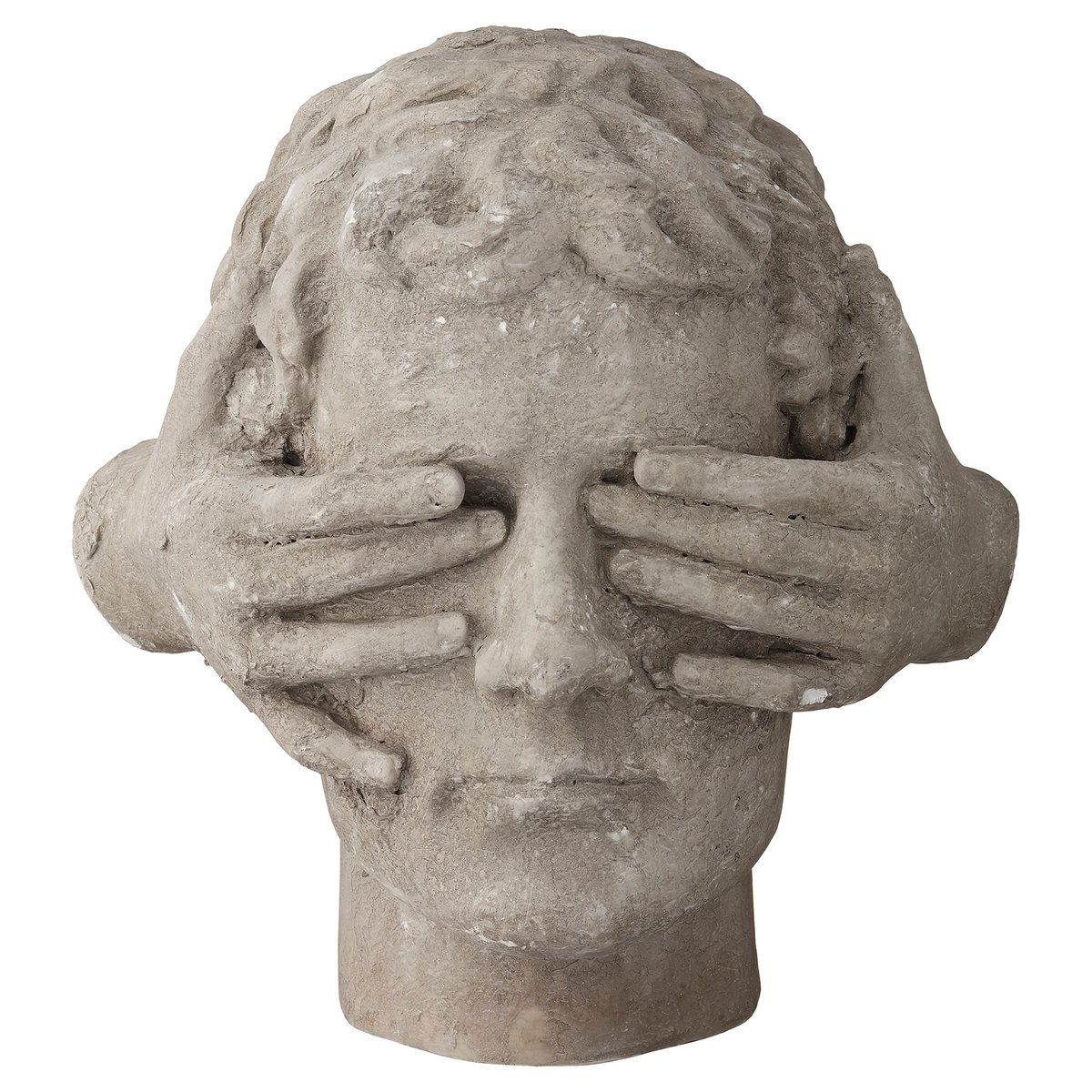 Lene Bjerre Serafina hode 30 cm Monument grey (grå)