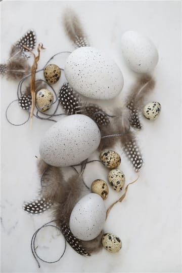 Sevinia dekorasjonsegg 4,5 cm - White - Lene Bjerre
