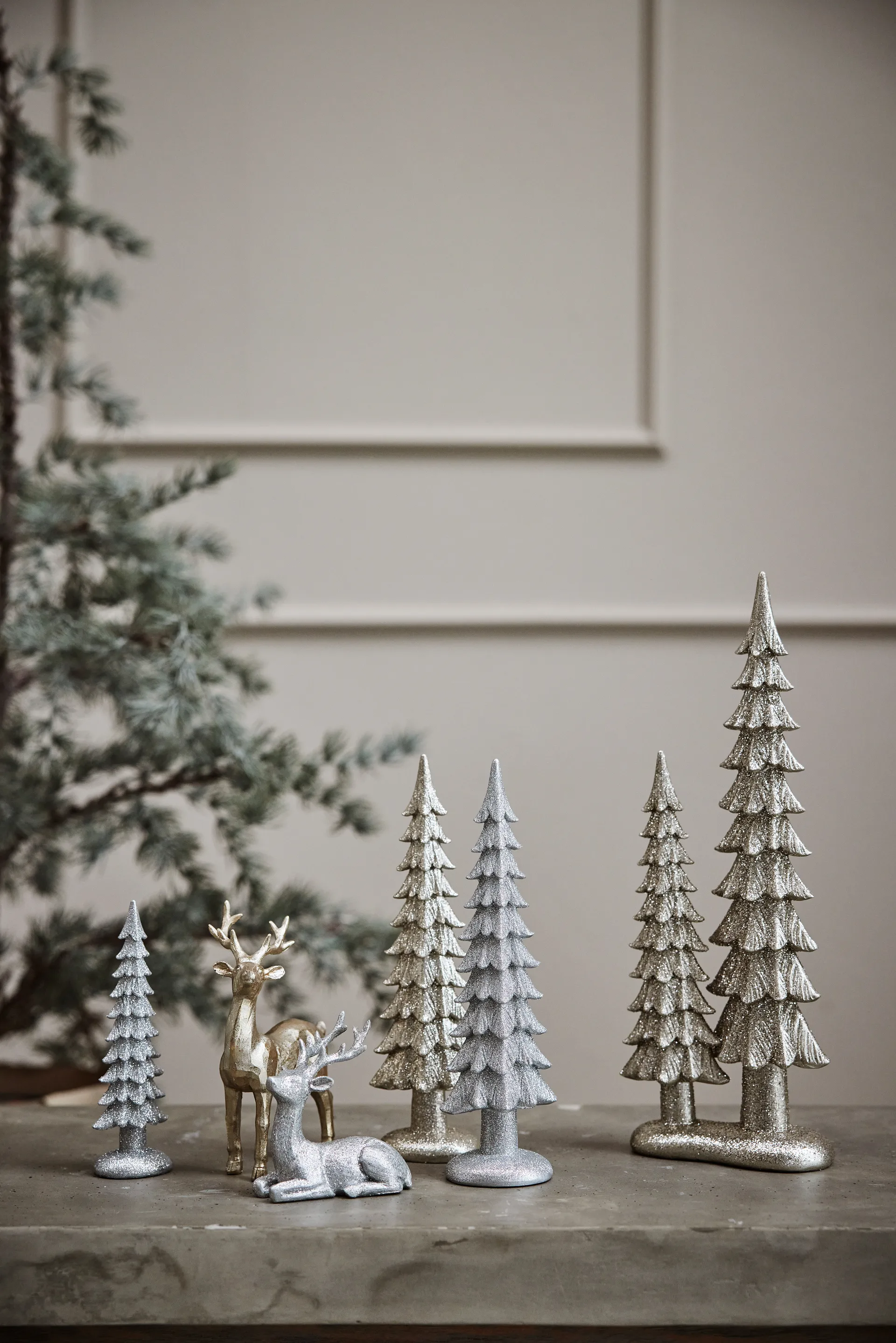 Sissia dekorasjon juletre 33 cm, Lys gull Lene Bjerre