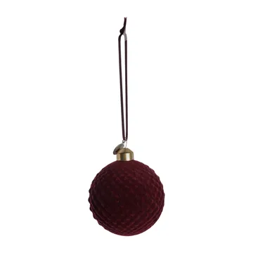Velvitie julekule Ø8 cm - pomegranate - Lene Bjerre