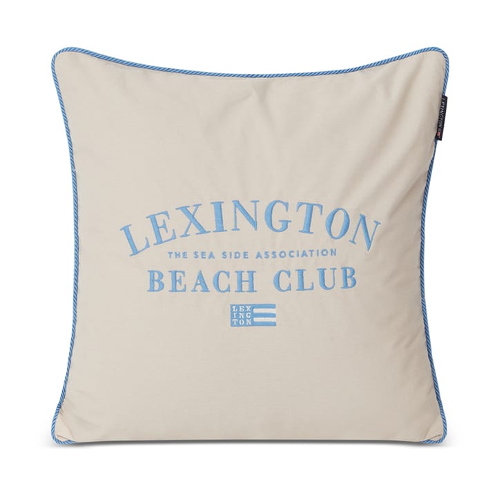 Beach Club Embroidered putetrekk 50 x 50 cm - Beige-blå - Lexington