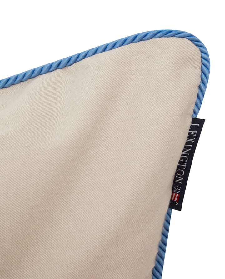 Beach Club Embroidered putetrekk 50 x 50 cm, Beige-blå Lexington
