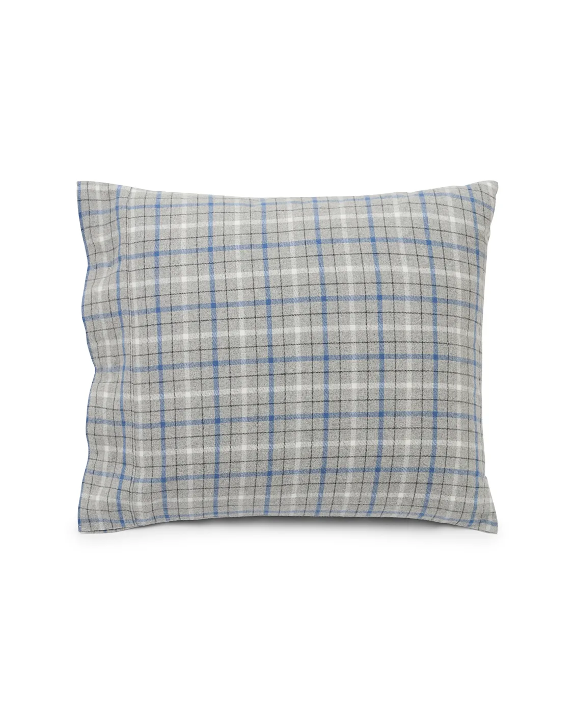 Checked Cotton Flannel putetrekk 50x60 cm, Gray-blue Lexington