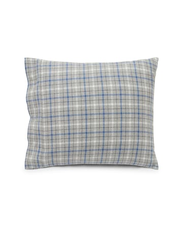 Checked Cotton Flannel putetrekk 50x60 cm - Gray-blue - Lexington