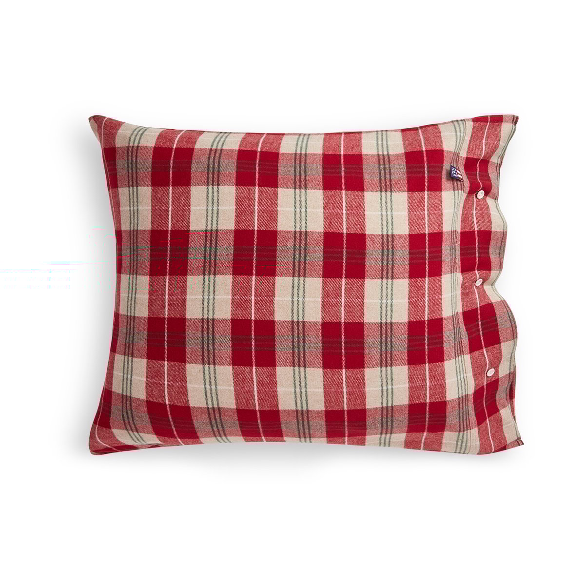 Bilde av Lexington Checked Cotton Flannel putetrekk 50x60 cm Rød-beige-grønn-hvit